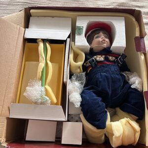 Fayzah Spanos Collection Precious Heirloom Dolls Boy 22" Porcelain Original Box